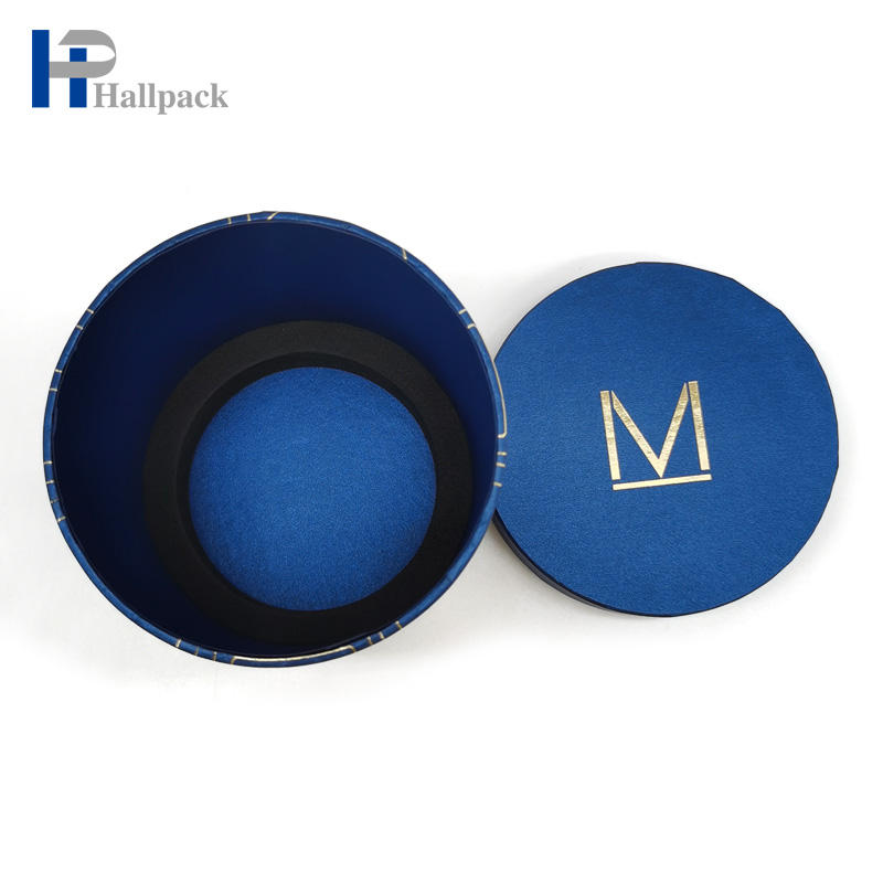 Tube de papier rond avec couvercle à bord plat, noyau de papier rond Kraft, vente en gros