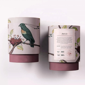 Boîte ronde de tube d'emballage de papier d'emballage recyclable pour le noyau de tube de papier d'impression d'or de catégorie comestible d'animal familier