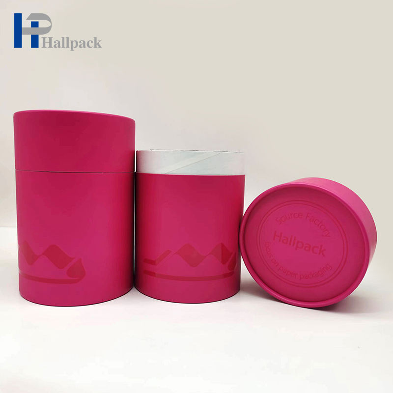 Cylindre d'impression personnalisé empaquetant la boîte-cadeau de carton empaquetant le tube de papier UV