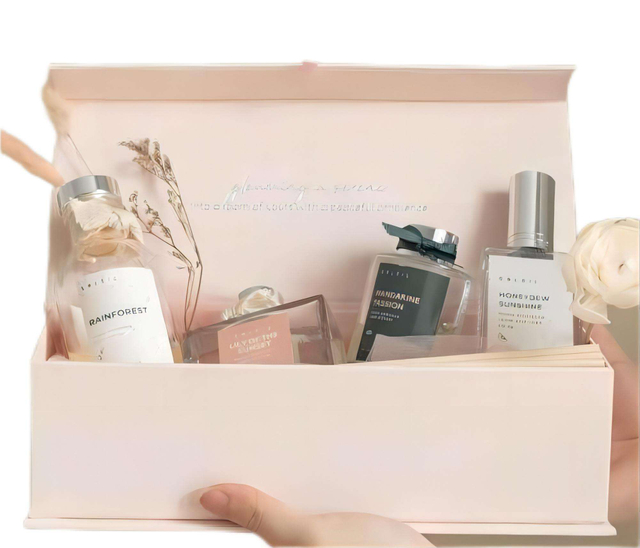 Boîte de papier d'emballage carrée de conception personnalisée de luxe de vente chaude