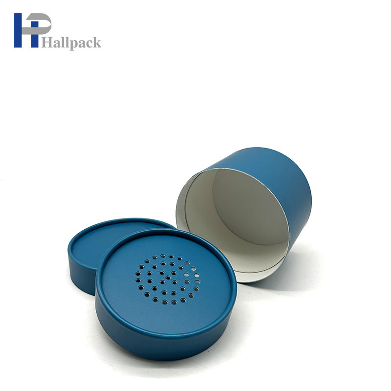 Tube d'emballage en papier rond pour poudre libre de sel de bain, cylindre de tamis pour poudre cosmétique, Tube en papier