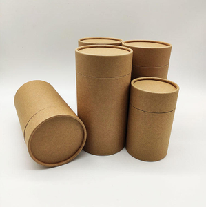 Boîte à thé de haute qualité, emballage personnalisé, cylindre 100% recyclé, papier carton, Tube à café