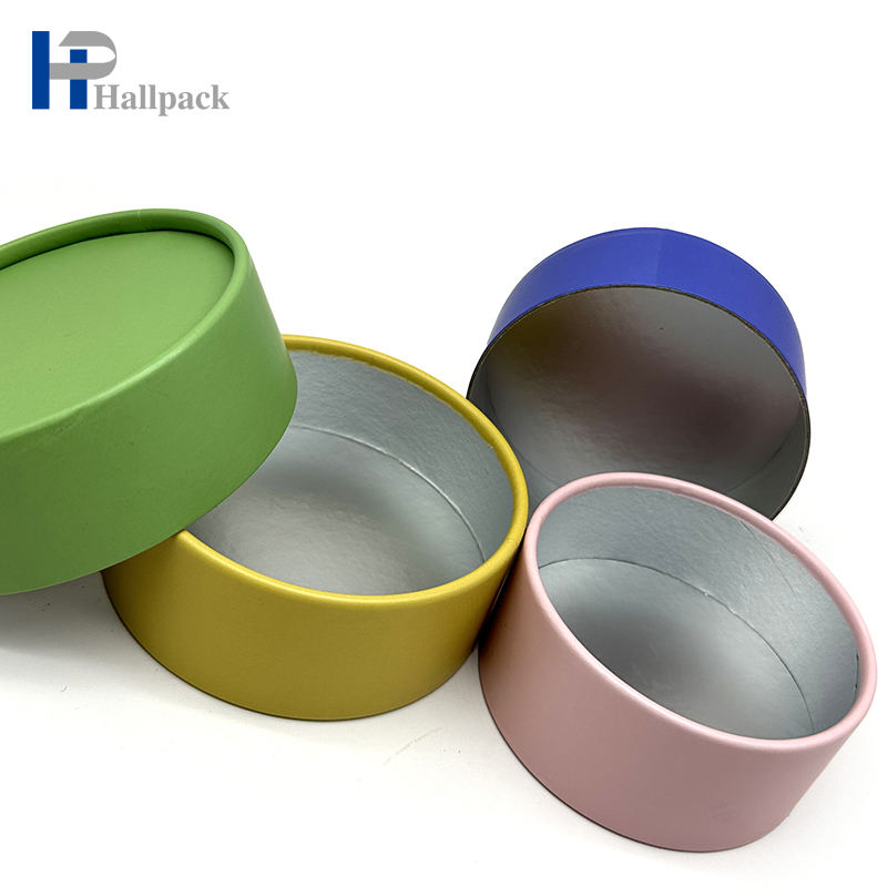 Tube de thé d'emballage de papier d'artisanat de cylindre de carton de logo personnalisé en gros