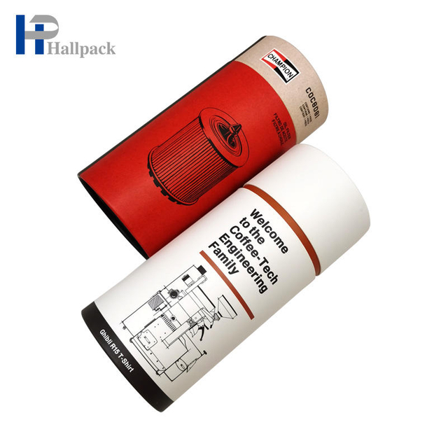 Tube plat en papier recyclé long tube de papier kraft rouge