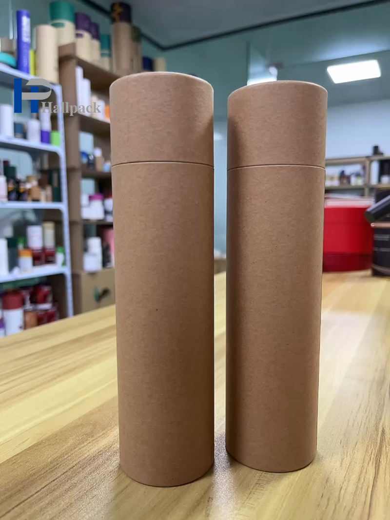 Tube de papier de cylindre de cartouche de papier aucun tube de papier d'emballage de Brown d'impression