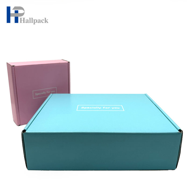 Boîte en carton de papier de boîte d'emballage de cadeau de Bule rose de logo fait sur commande en gros