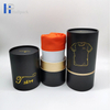 Emballage noir de tube de papier de tube de noyau de papier d'emballage de conception pour le T-shirt