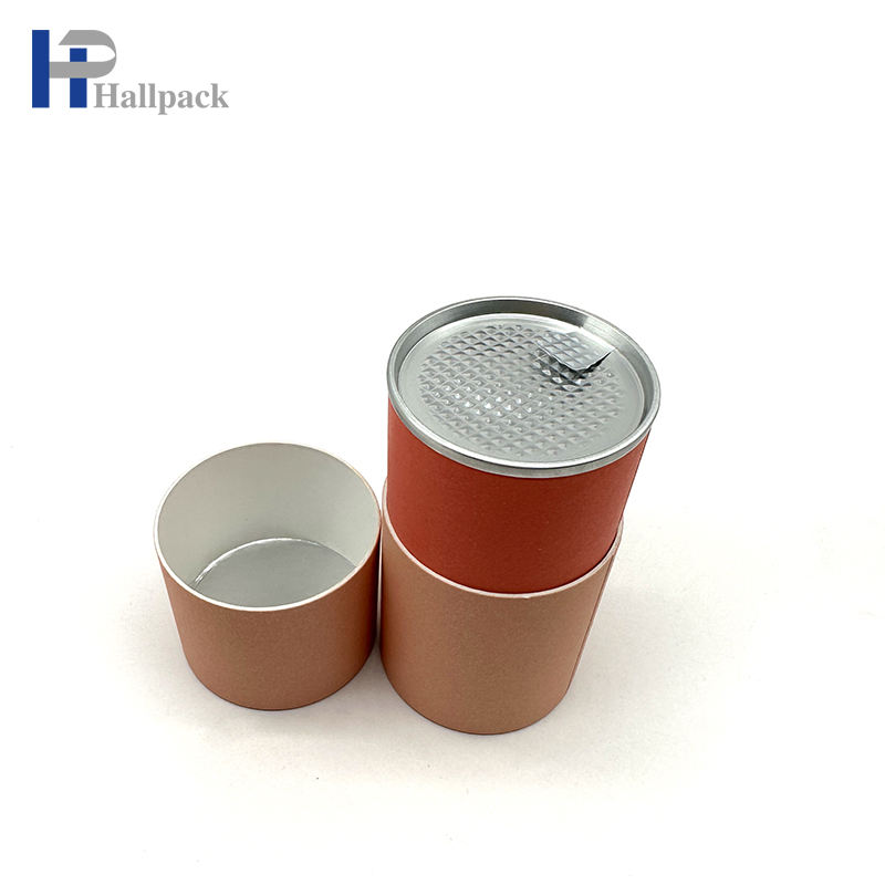 Les tubes de papier inférieurs de fer de couverture intérieure de larme facile ont réutilisé le tube d'emballage alimentaire de thé de café