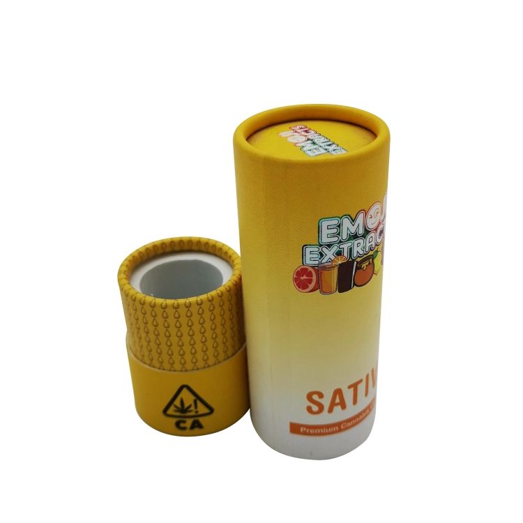 Tube en papier personnalisé et stockage, emballage en papier biodégradable, cylindre d'emballage en papier Eva pour cosmétiques, 10ml, 20ml, 30ml, 100ml