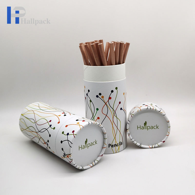 Emballage fait sur commande de tube de papier d'emballage de tube de papier de cadeau de tubes de papier d'emballage