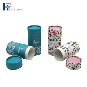 Logo personnalisé brillant à lèvres Tube en carton de forme ronde Deadorant papier Push Up Tube d'emballage en papier