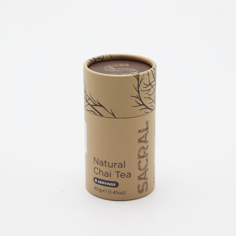 Emballage de tube de thé rond de qualité alimentaire biodégradable
