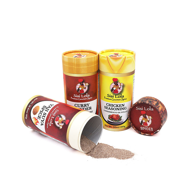 Boîte à thé en carton biodégradable tube de papier de qualité alimentaire pour noix de grains de café