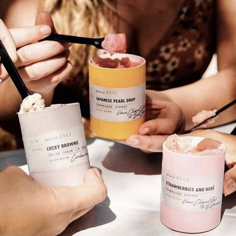 Conteneurs en papier imprimés numériques personnalisés Pobile de thé Emballage pour la qualité alimentaire