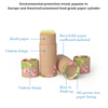 Emballage de tube de tube en papier de plasmatage Matt Biodégradable Emballage du baume à lèvres