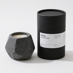Biodégradable Custom Paper Paper Cylinder Cosmetic Emballage pour les boîtes de bougie