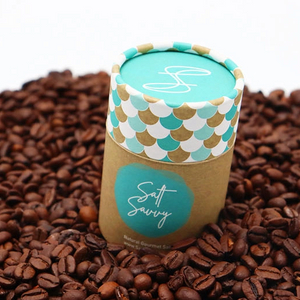 Emballage rond biodégradable de tube de café de boîte de catégorie comestible de carton de cylindre