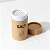 Emballage de papier biodégradable Emballage de tube en papier alimentaire pour sel avec sel
