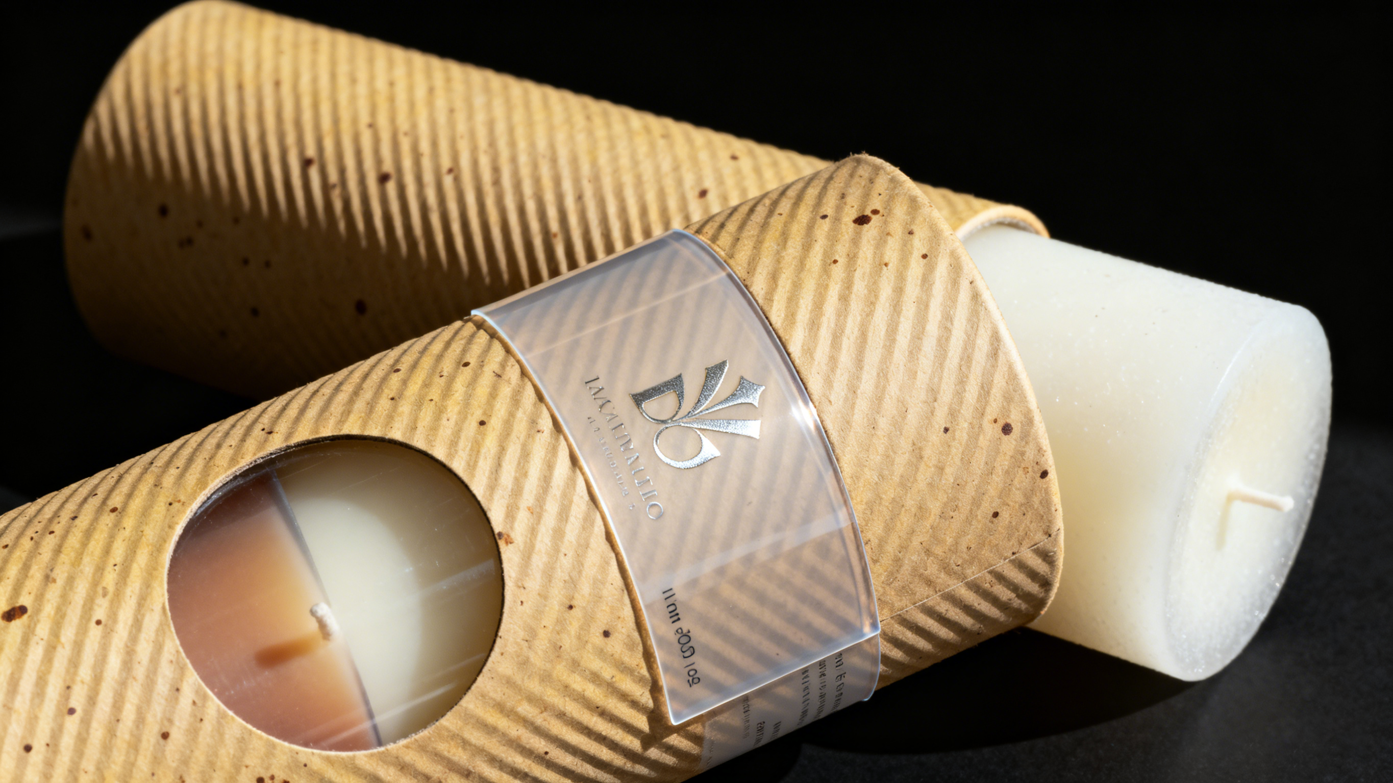 Emballage de tube en papier avec fen&ecirc;tre