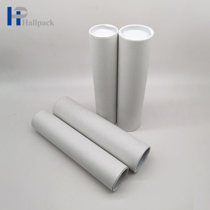 Tube d'expédition en carton, Tube d'emballage pour affiche postale, boîte ronde, Tube Kraft en papier blanc