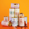 Cylindre en carton créatif personnalisé, récipient de crème glacée de qualité alimentaire avec couvercle en métal, Tube en papier à paroi intérieure, emballage en papier d'aluminium