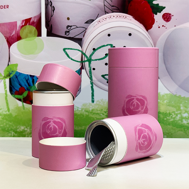 Emballage facile à décoller personnalisé biodégradable Hallpack pour l'emballage de cylindres de papier de café, de thé et de chocolat