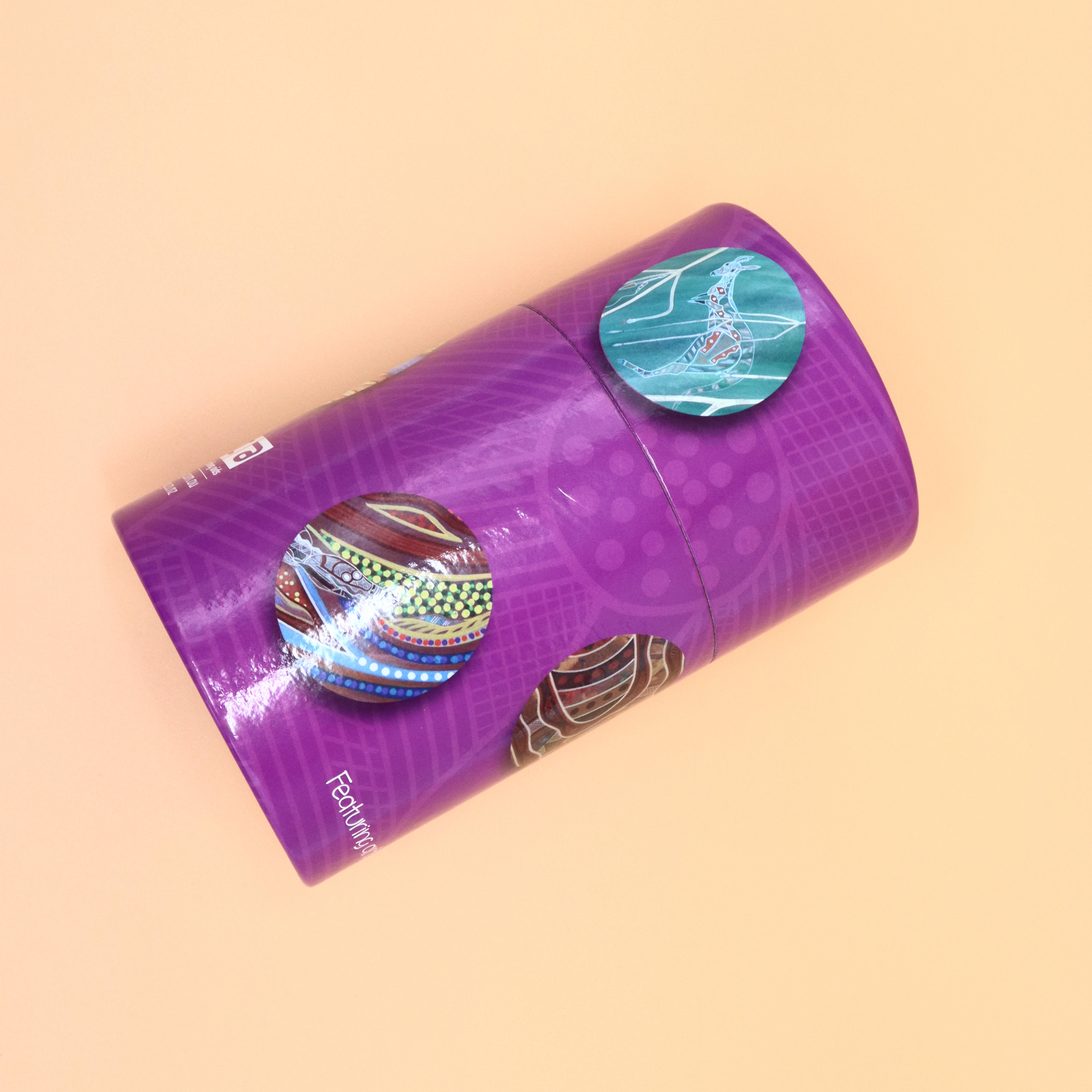 Tube coloré adapté aux besoins du client par puzzle de carte d'apprentissage de bébé de cylindre rond