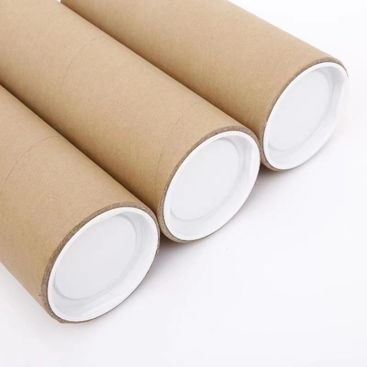 Emballage écologique fait sur commande de tube de papier de boîte de cylindre de carton pour l'affiche de papier peint de carte