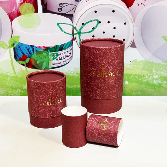 Hallpack – boîte cylindrique en papier artisanal biodégradable, personnalisée pour les huiles de parfum, bougies et huiles essentielles, emballage en Tubes de papier