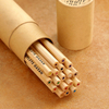 L'art fait sur commande écologique de papeterie fournit la boîte ronde de tube emballée par carton emballée pour peindre des crayons de couleur de stylo de colorant