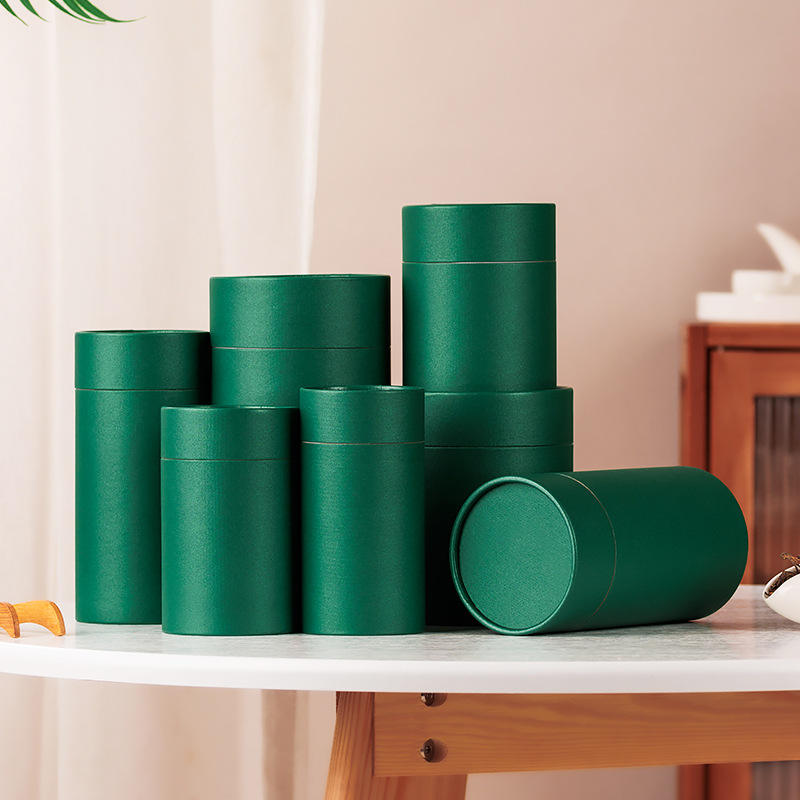Emballage alimentaire fait sur commande de boîte de cylindre de carton d'emballage alimentaire noix emballage de tube de papier de café