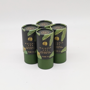 Matériau recyclé biodégradable, impression personnalisée, cylindre en carton dur Kraft, emballage en Tube de papier EVA Neto, huile essentielle