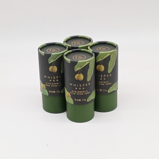 Matériau recyclé biodégradable, impression personnalisée, cylindre en carton dur Kraft, emballage en Tube de papier EVA Neto, huile essentielle