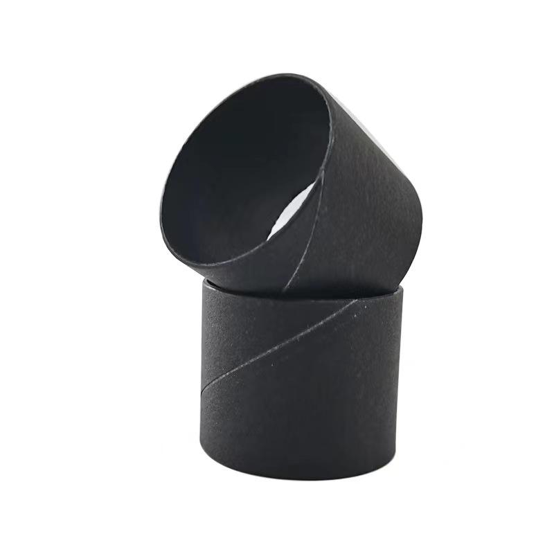 Tubes d'expédition personnalisés à noyau de papier noir Emballage écologique Tubes en papier sur mesure Solutions de tubes d'expédition