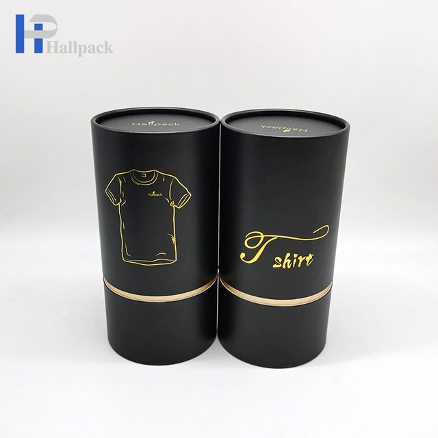 Tube de papier de boîte de cylindre de carton d'emballage d'habillement fait sur commande qui respecte l'environnement pour la serviette de chaussettes de sous-vêtements de T-shirts