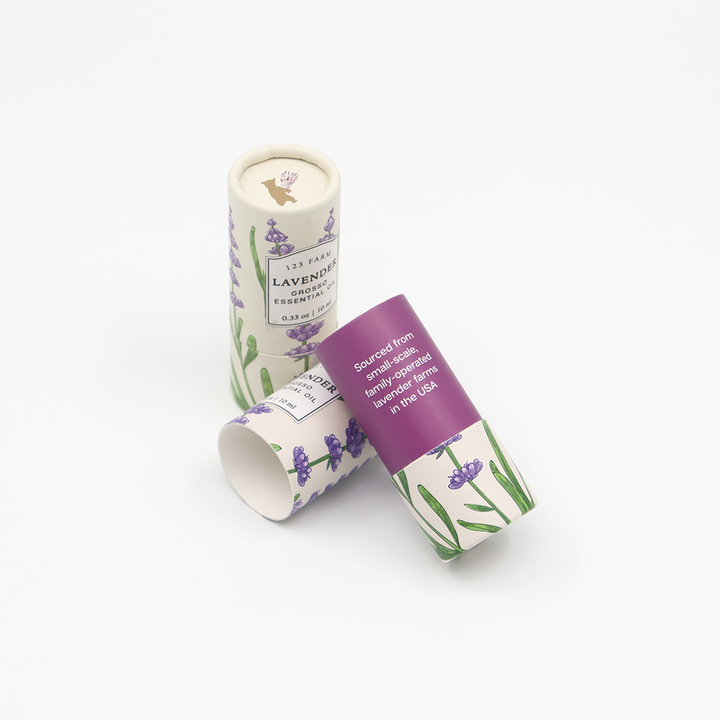 Emballage cosmétique personnalisé de haute qualité, boîte cylindrique en carton, emballage en Tube de papier pour parfum, huile essentielle de vernis à ongles