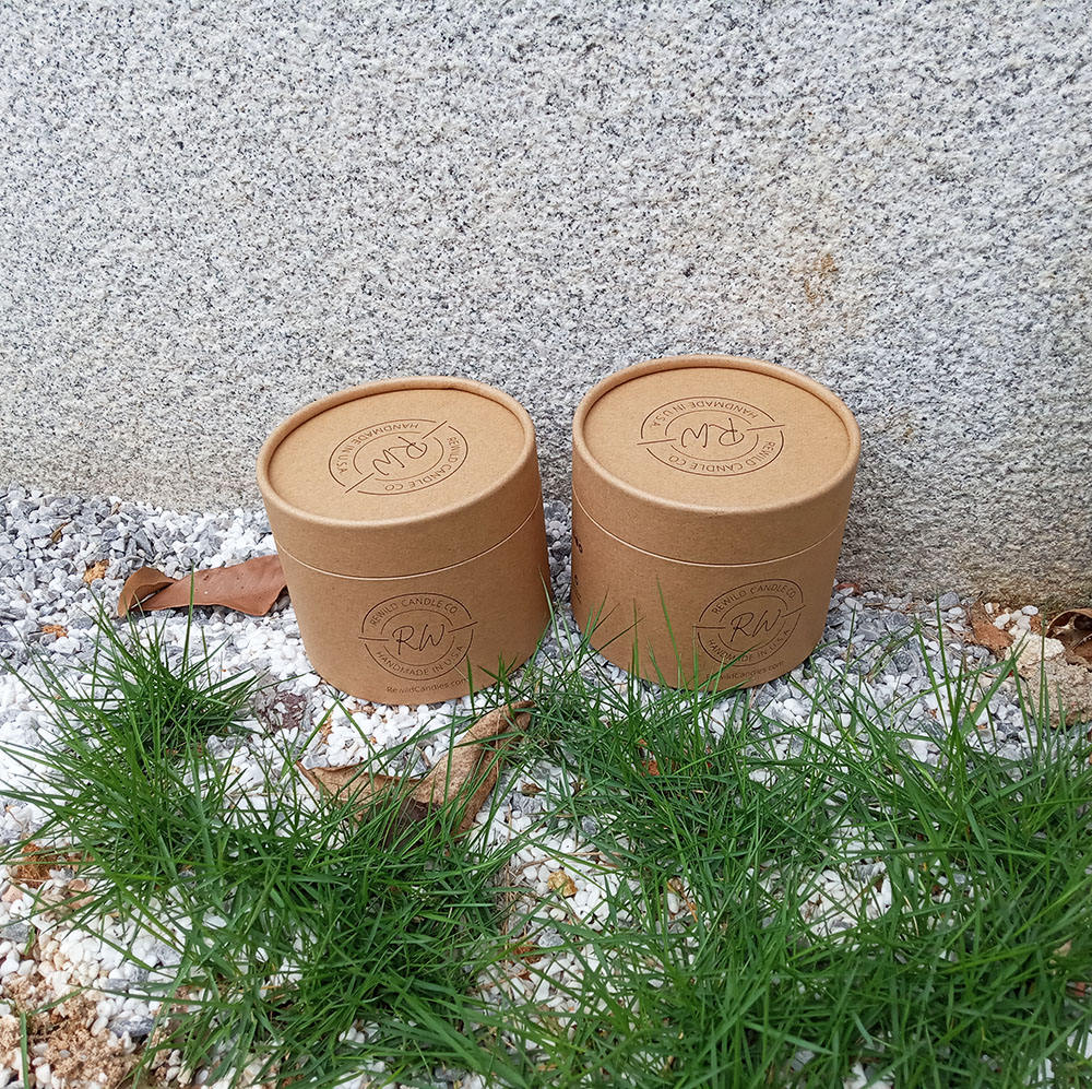 Emballage fait sur commande de tube de papier de bougie matérielle recyclée à 100%