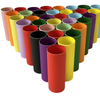 Tubes en rouleau de papier artistique bricolage biodégradables, écologiques et personnalisables, Tubes artisanaux en papier colorés fabriqués à la main