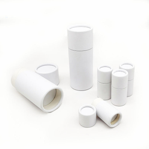 Tubes de baume à lèvres de tube de papier déodorant blanc 2.5 de vente chaude à bas prix