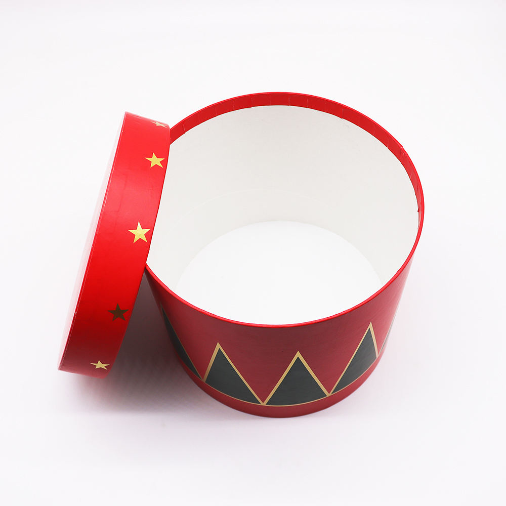 Ensemble pour sauver les vacances, emballage cadeau rouge, le carton peut être personnalisé, papier rond biodégradable, emballage de boîte-cadeau de fleurs