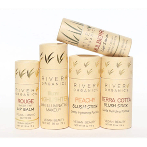 Tube en papier push-up biodégradable de haute qualité pour emballage de cylindre de rouge à lèvres pour un stockage écologique