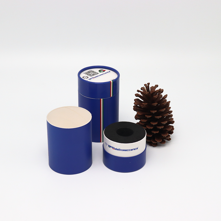 Boîte de cylindre en carton cosmétique biodégradable de luxe personnalisé disparaissant l'impression manipulant l'emballage de tube de papier pour la bouteille de parfum