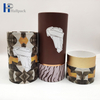 Carton de papier Kraft mat biodégradable de haute qualité, Tube de papier rond, serviette, vêtements, sous-vêtements, foulard en soie, emballage en Tube de papier cadeau