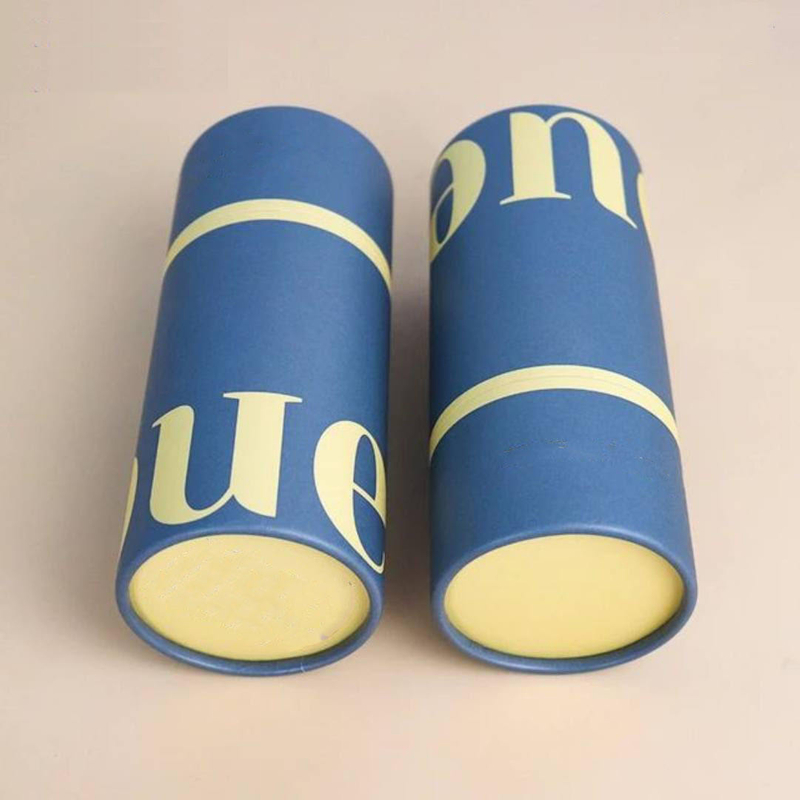 Conteneurs de stockage en carton à cylindre rond imprimés par coutume pour le papier d'emballage de thé de café