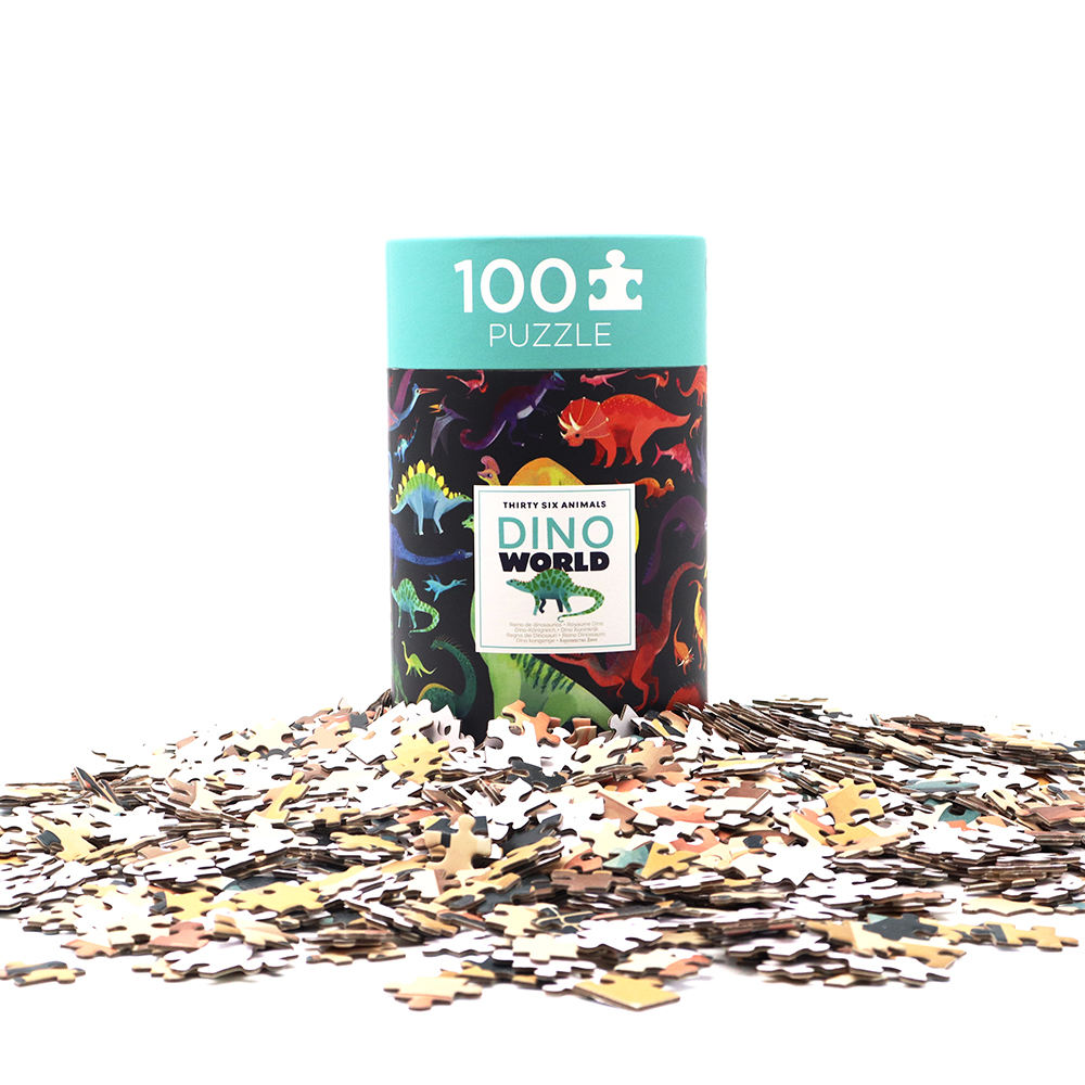 Boîte cylindrique en carton Kraft 100% biodégradable, blocs de construction en carton artisanal, Puzzle, emballage en Tube de papier pour manette de jeu