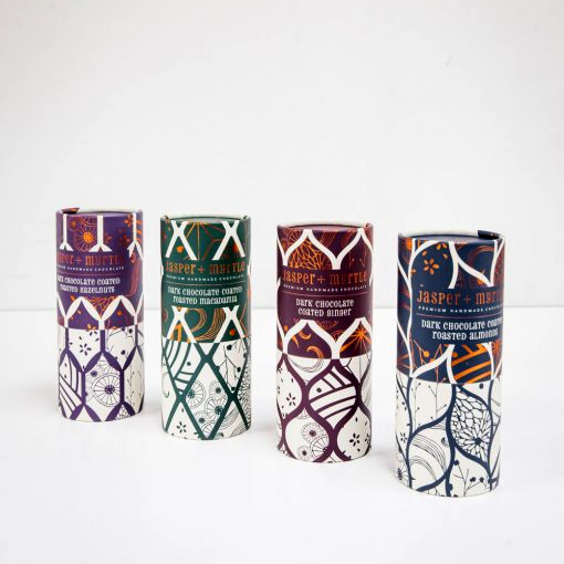 Emballage de tube qui respecte l'environnement de tube de carton rond d'impression adapté aux besoins du client pour l'emballage biodégradable de tube d'artisanat de café de chocolat