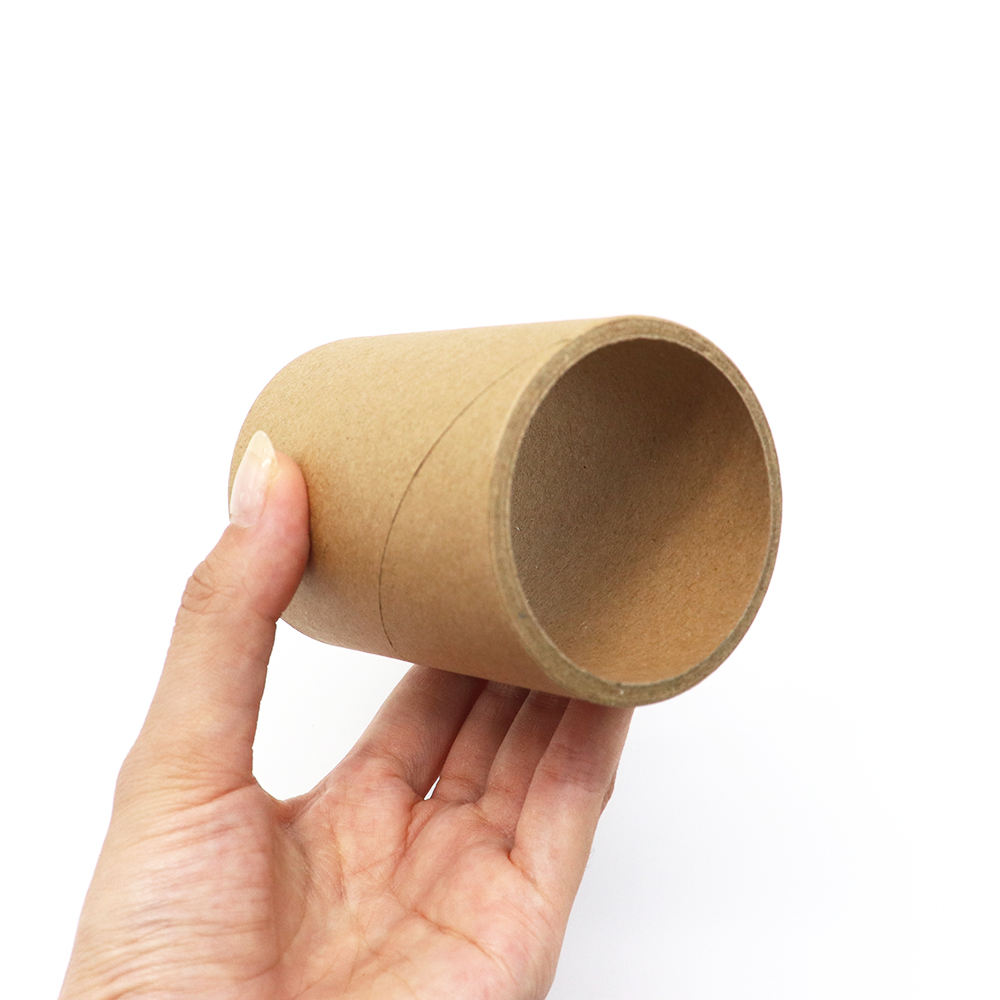 Boîte de tube de cylindre de carton d'emballage de papier rond personnalisé, tube de papier kraft en gros