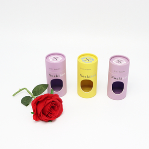 Tube de papier fait sur commande qui respecte l'environnement de boîte de cylindre de carton d'emballage d'habillement avec la fenêtre