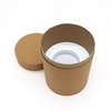 Emballage de tube de papier de thé de café de poudre de protéine de tube rond de bord plat de carton biodégradable de taille faite sur commande favorable à l'environnement