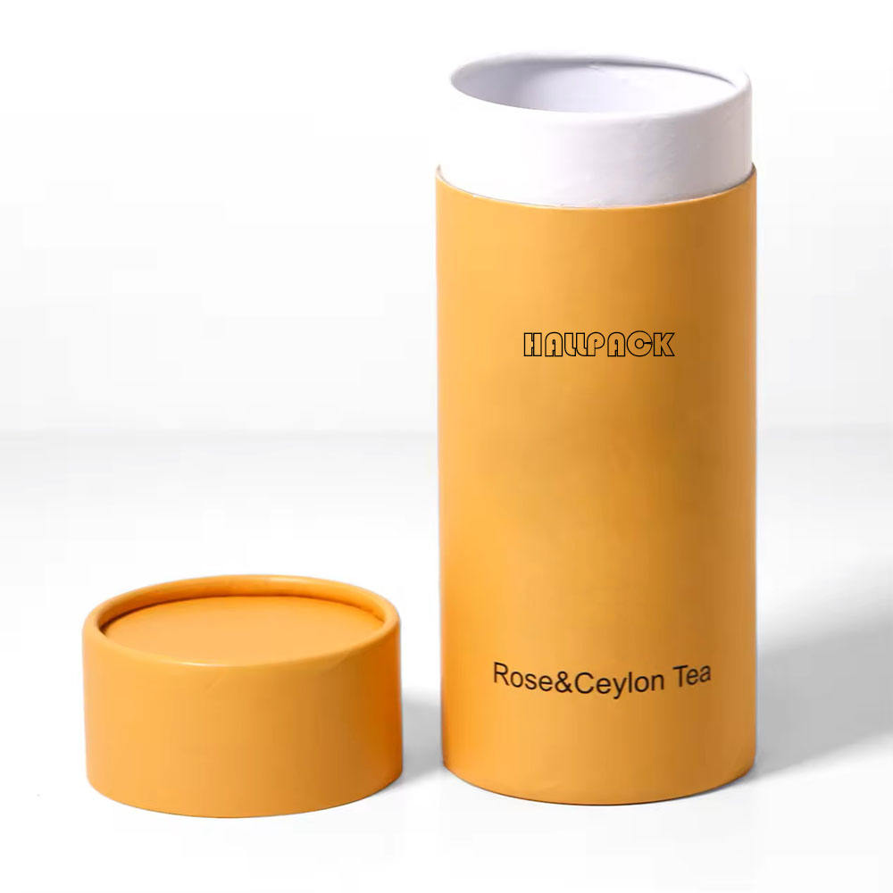 Tube fait sur commande de papier d'avoine de grain de café de récipient de poudre de carton de cylindre pour l'emballage de papier de catégorie comestible